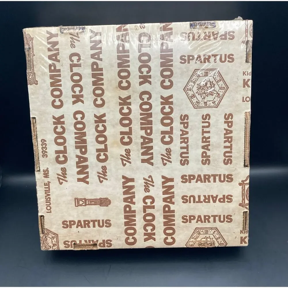 VTG SPARTUS Clock Wall Desk Framed Caprice New old Stock Original Packaging NOS